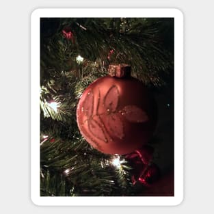 Copper Ornament with Leaf Design Sticker